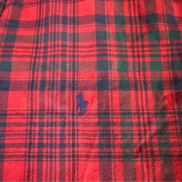 Ralph Lauren Men’s Size XL Red Plaid Button Down Long Sleeve Blake Cotton Preppy - Picture 2 of 7